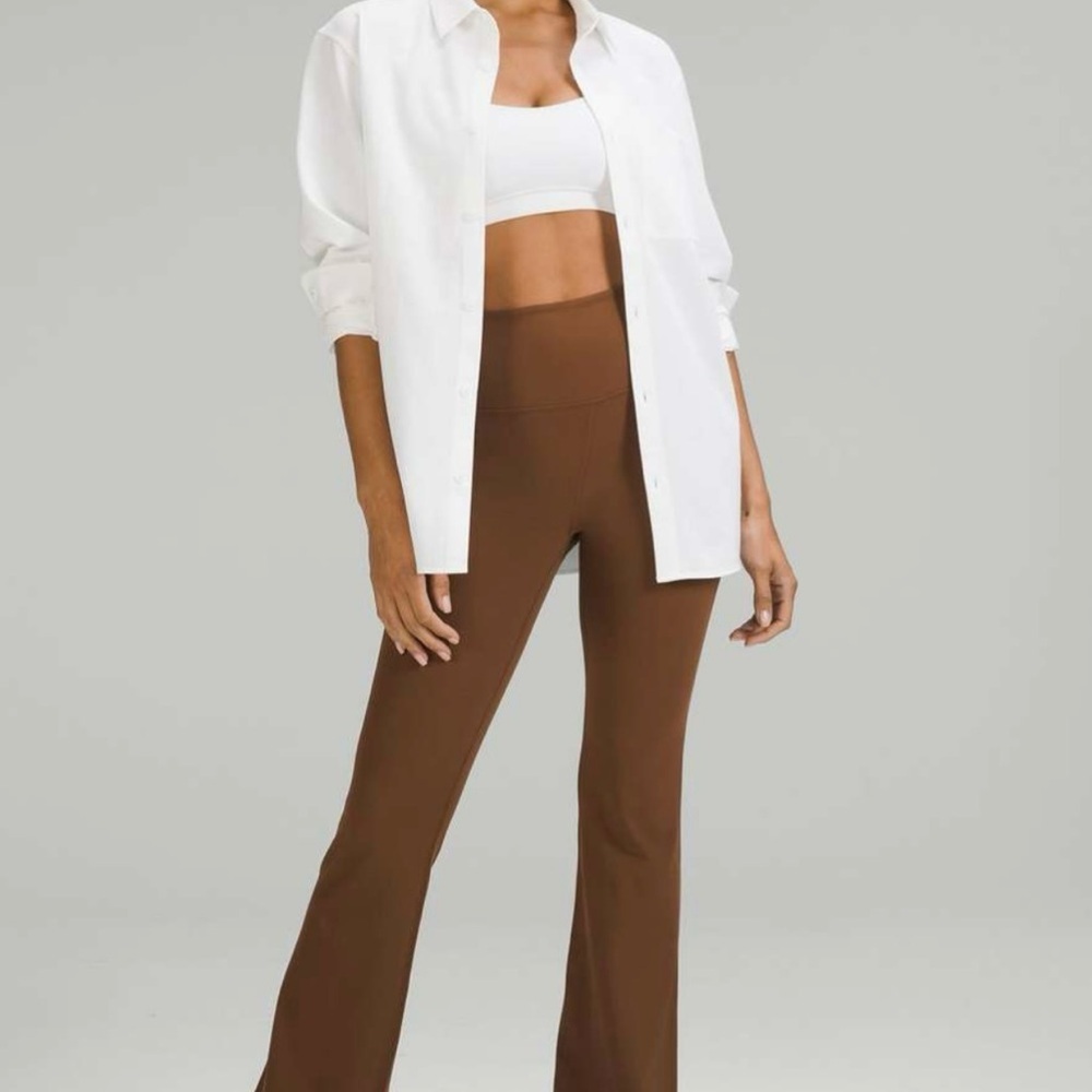 Lululemon Groove Super High-Rise Flared Pant Nulu – NWT, Size 6, Roasted Brown - Picture 4 of 8